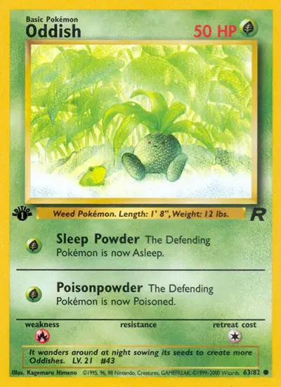 Auction card for Oddish