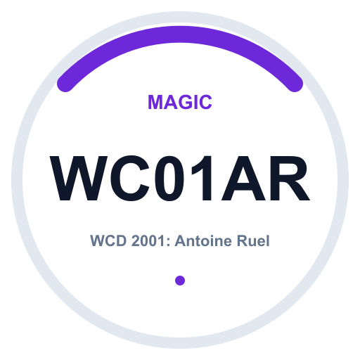 Logo WCD 2001: Antoine Ruel