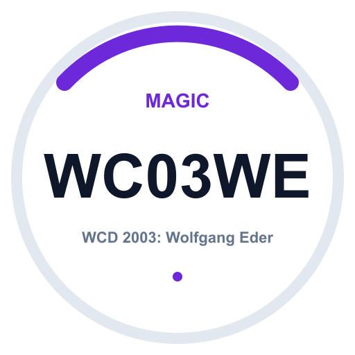 Logo WCD 2003: Wolfgang Eder