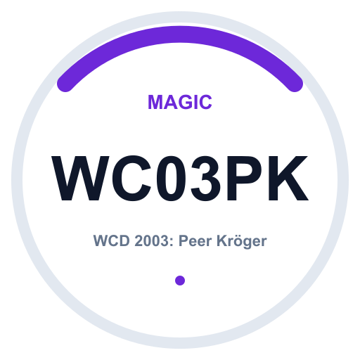 Logo WCD 2003: Peer Kröger