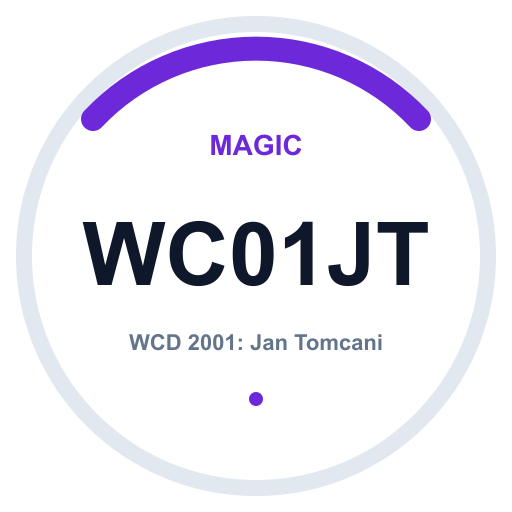 Logo WCD 2001: Jan Tomcani