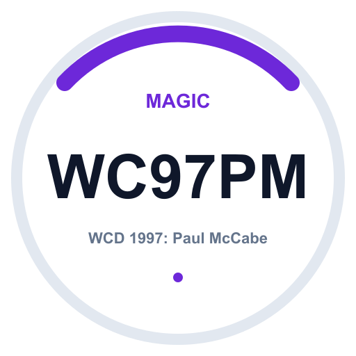 Logo WCD 1997: Paul McCabe