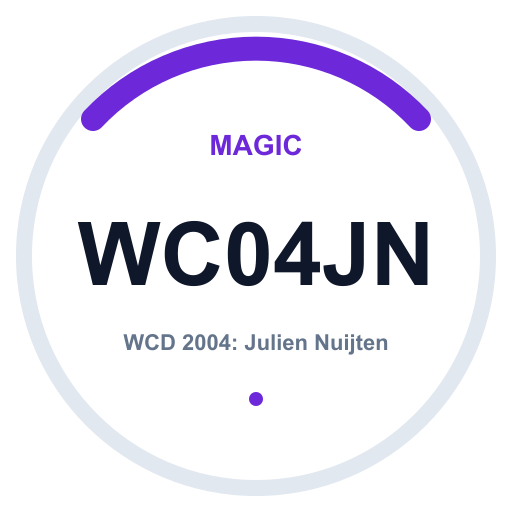 Logo WCD 2004: Julien Nuijten