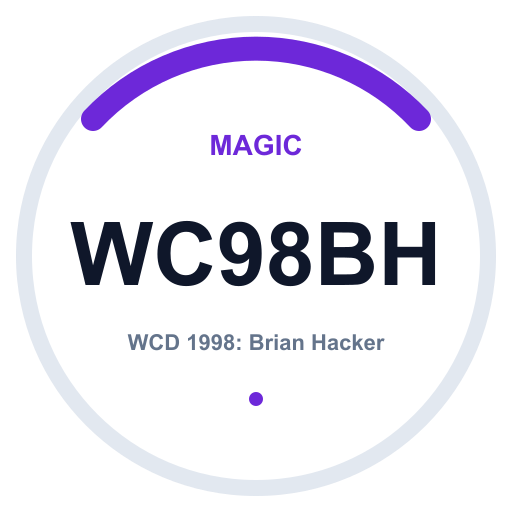 Logo WCD 1998: Brian Hacker