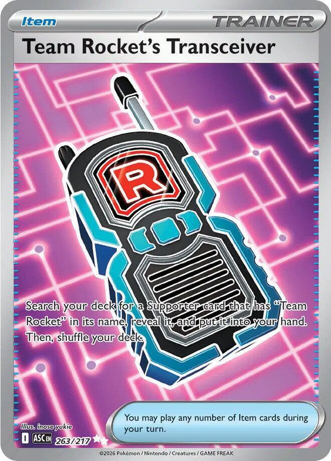 Auction card for Team Rocket's Transceiver