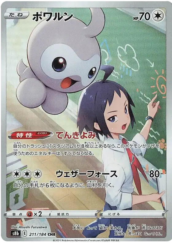 Auction card for Castform (JP)