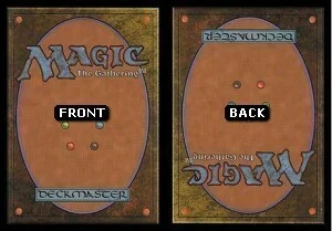 MTG Back/MTG Reversed Back Square Corner Filler Card