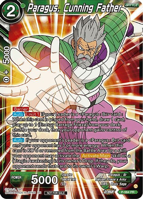 Paragus, Cunning Father