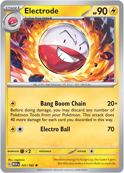 Auction card for Electrode