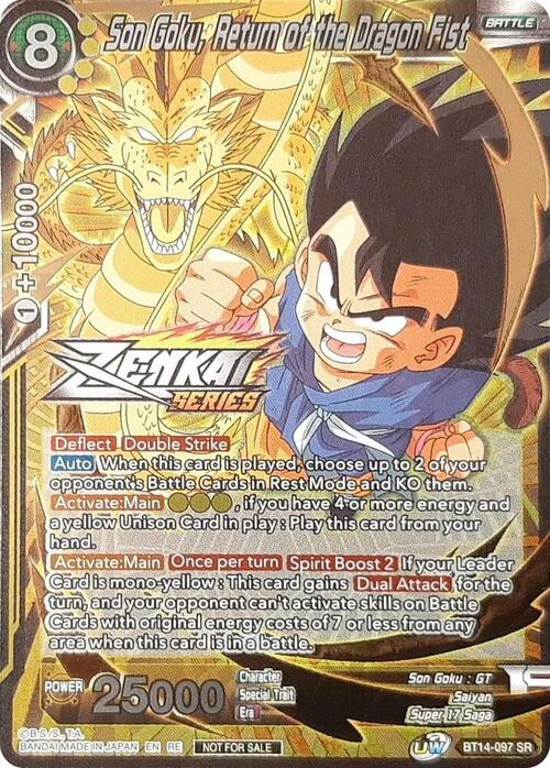 Son Goku, Return of the Dragon Fist