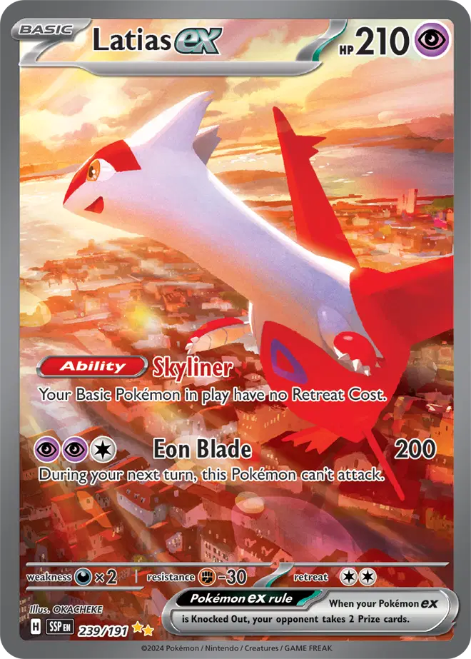 Auction card for Latias ex