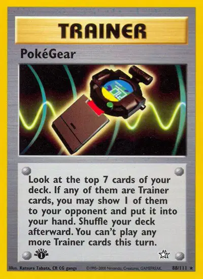 Auction card for PokeGear