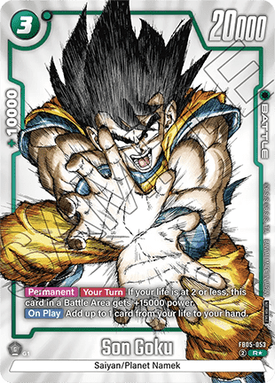 Auction card for Son Goku