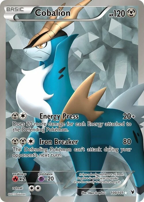 Auction card for Cobalion