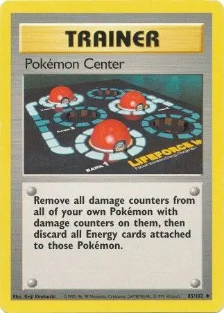 Auction card for Pokemon Center