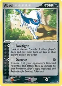 Auction card for Absol