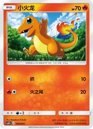 Auction card for Charmander