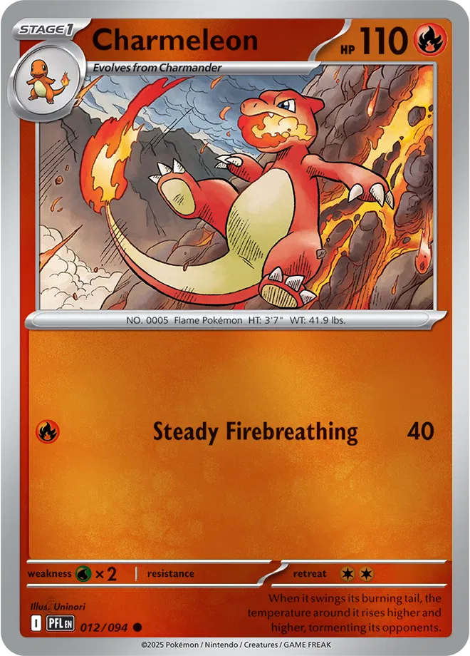 Auction card for Charmeleon