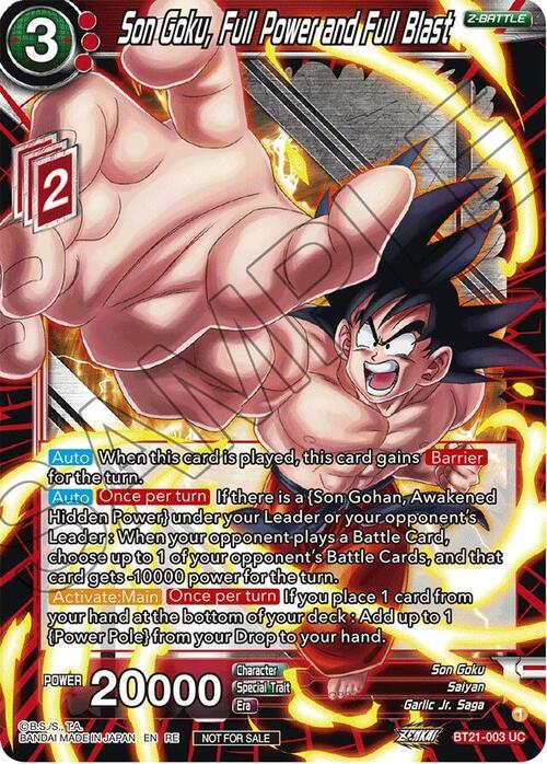 Son Goku, Full Power and Full Blast