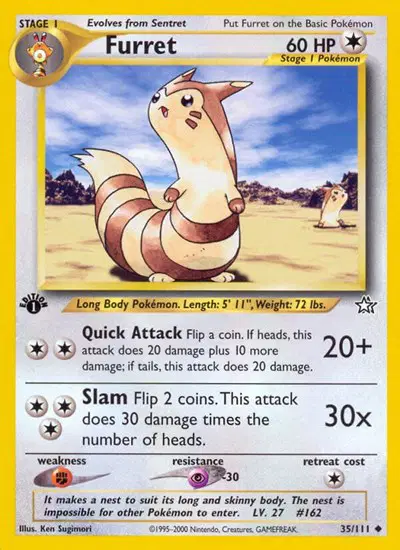 Auction card for Furret