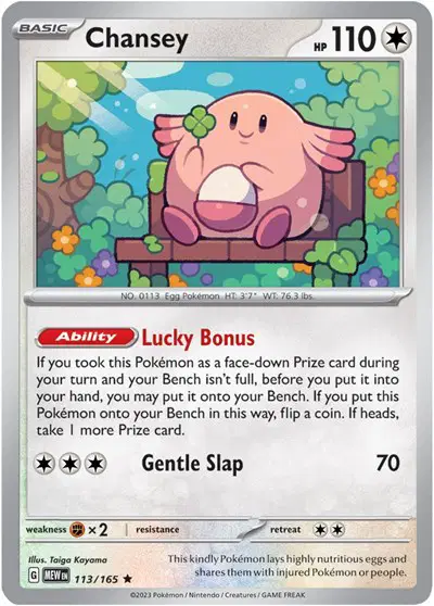 Auction card for Chansey