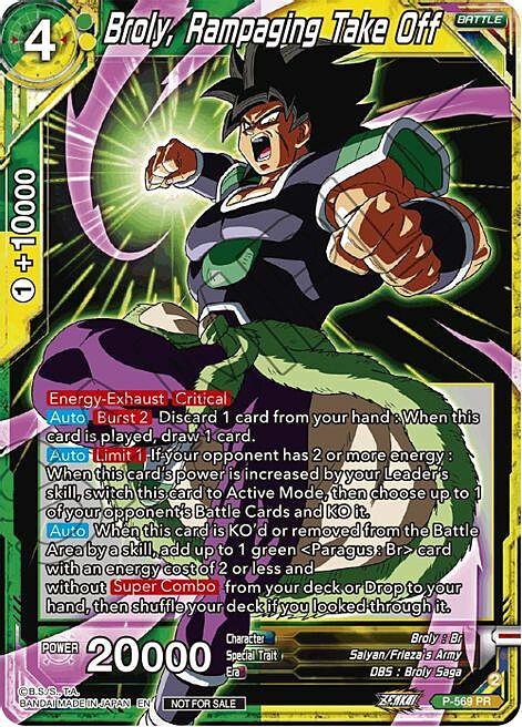 Broly, Rampaging Take Off