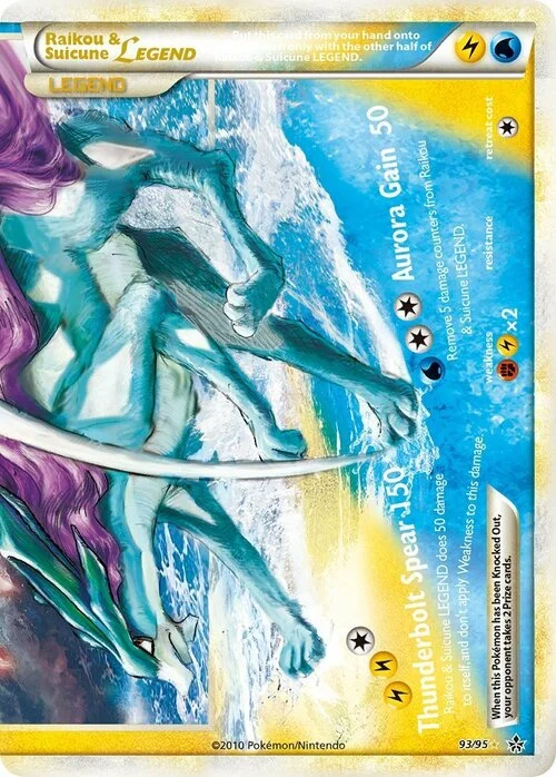 Auction card for Raikou & Suicune Legend