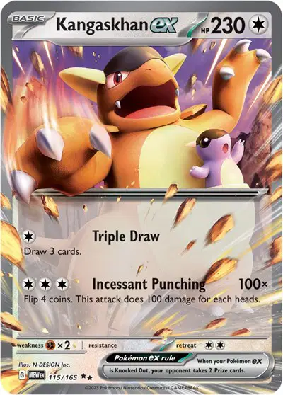 Auction card for Kangaskhan ex