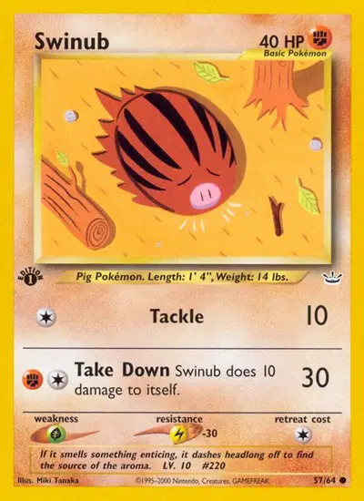 Auction card for Swinub
