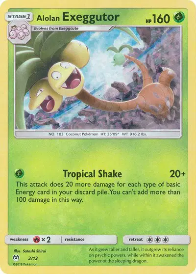 Auction card for Alolan Exeggutor