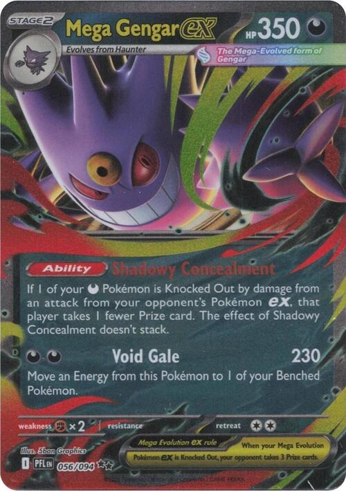 Auction card for Mega Gengar ex