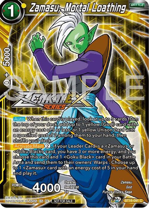 Zamasu, Mortal Loathing