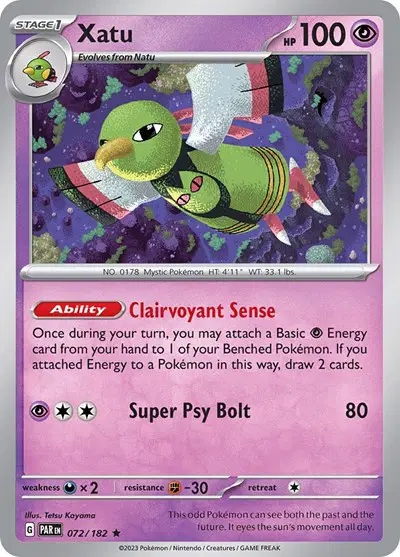 Auction card for Xatu