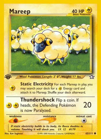 Auction card for Mareep