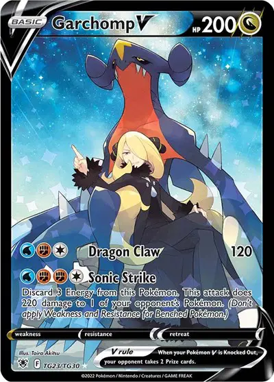 Auction card for Garchomp V
