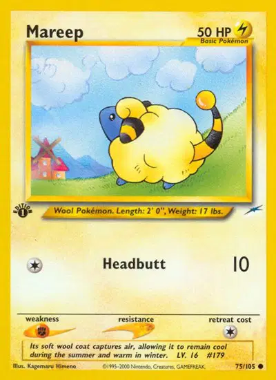 Auction card for Mareep