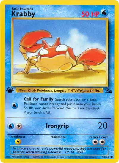 Auction card for Krabby