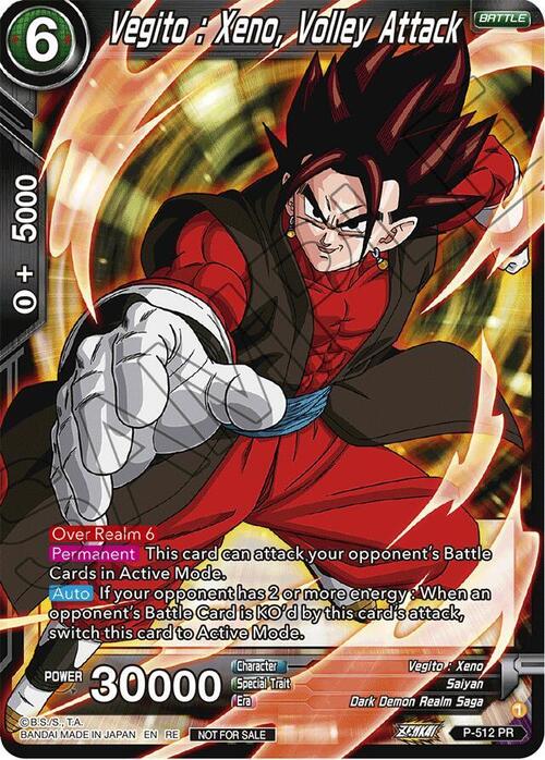 Vegito : Xeno, Volley Attack