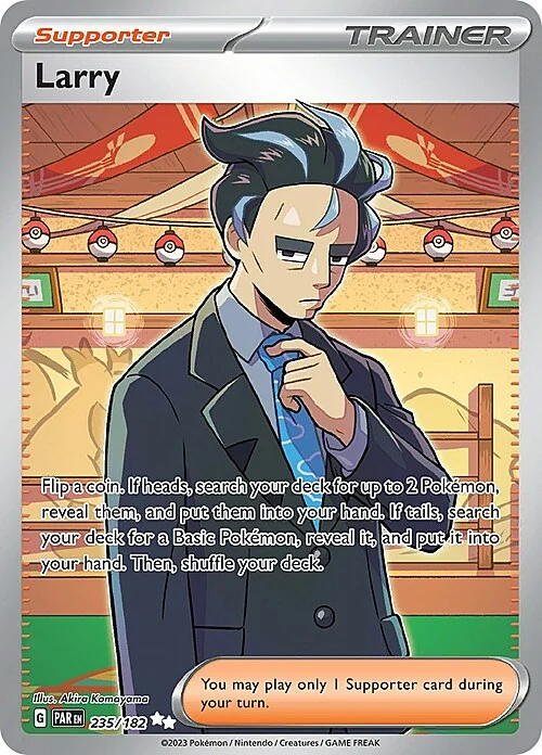 Auction card for Larry