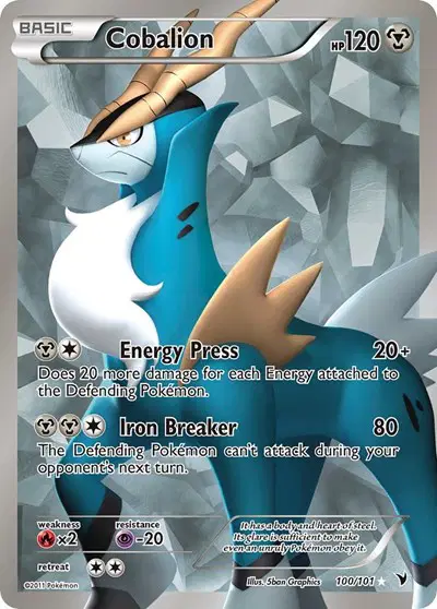 Auction card for Cobalion (100 Full Art)