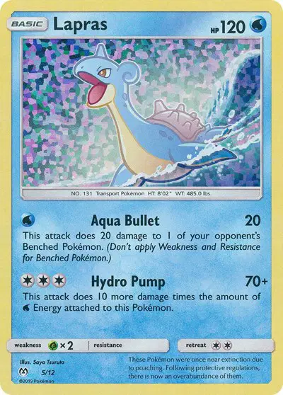 Auction card for Lapras